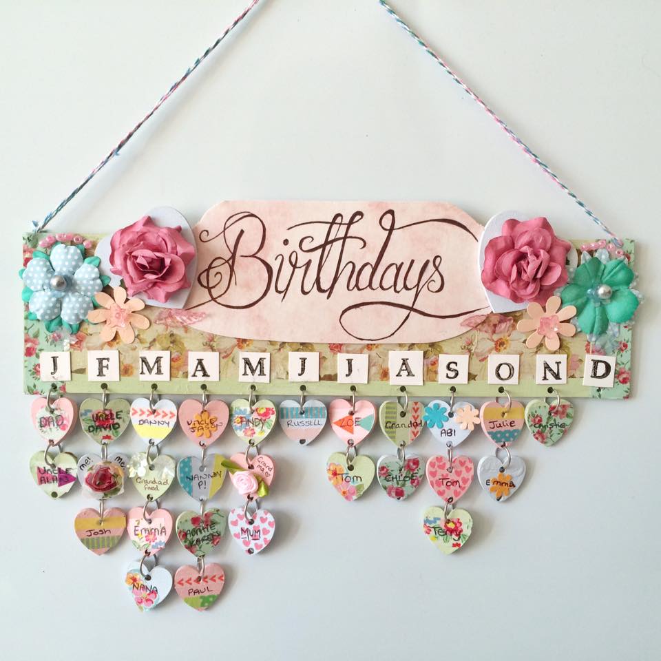 Birthday Calendar Wall Hanging That s So Gemma Birthday Calendar Wall Hanging That s So Gemma