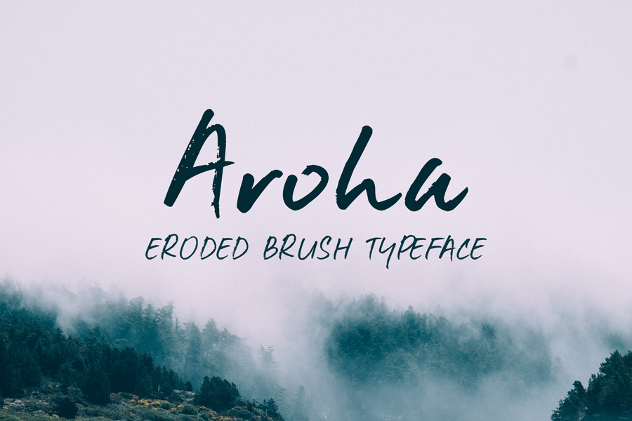 01_aroha-brush-free-font