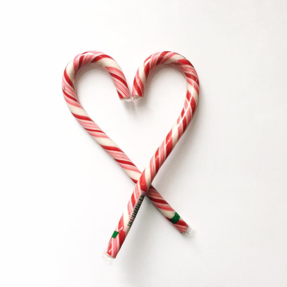 Candy cane heart