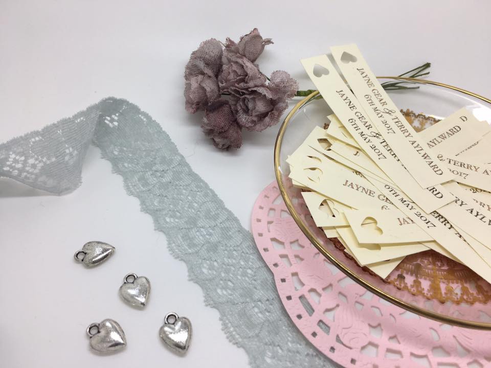 craft materials for wedding invitations with lace