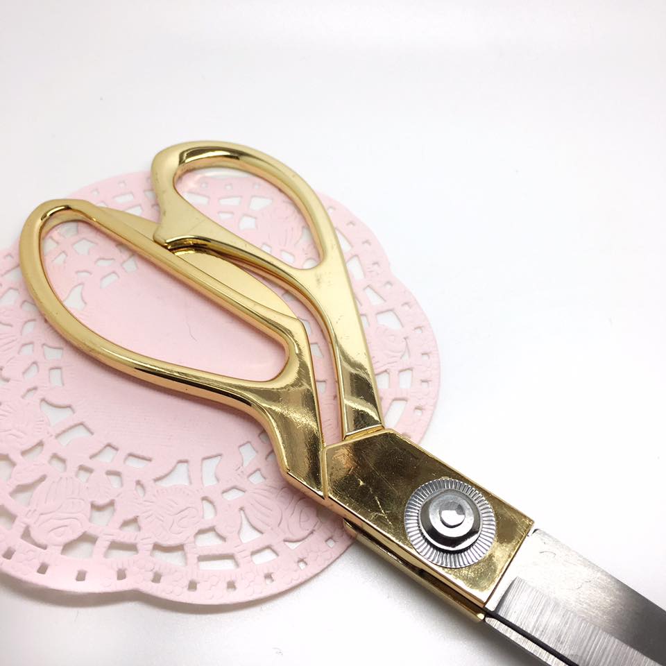 paper craft gold scissors