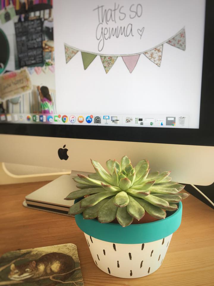 how to create an idea work space succulent