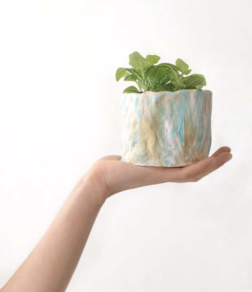 handmade Clay plant pot 