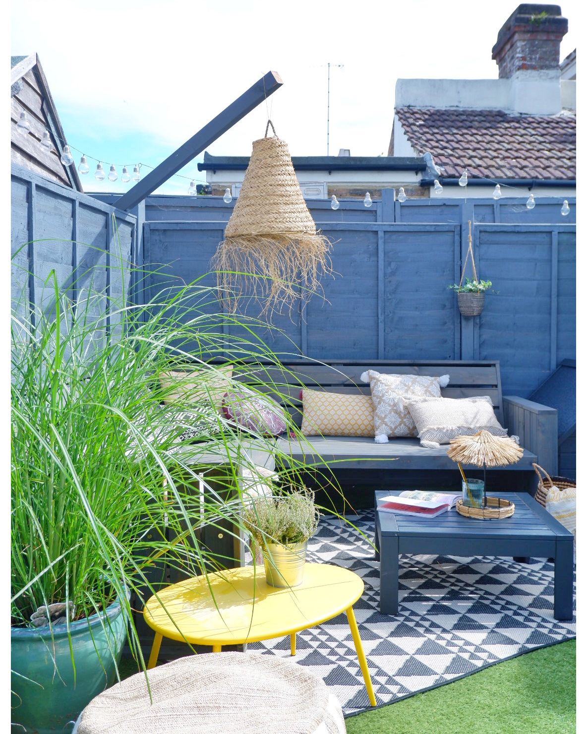 A cosy outdoor garden renovation