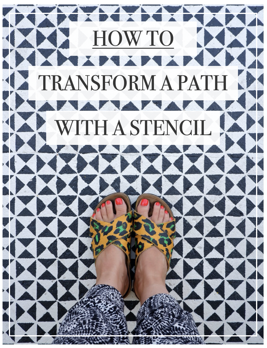 TRANSFORM YOUR FRONT PATH WITH A STENCIL