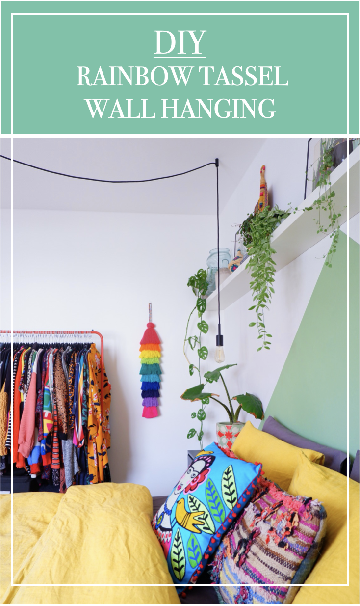 DIY RAINBOW TASSEL WALL HANGING