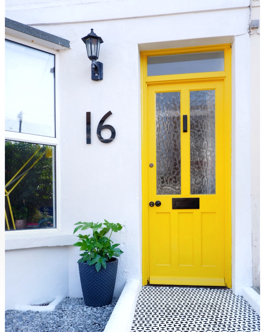 Painted front door