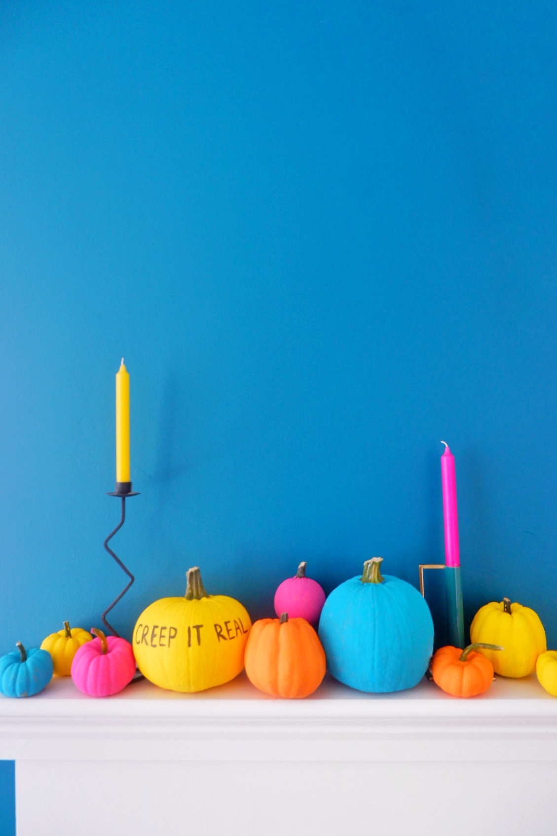 Painted pumpkins