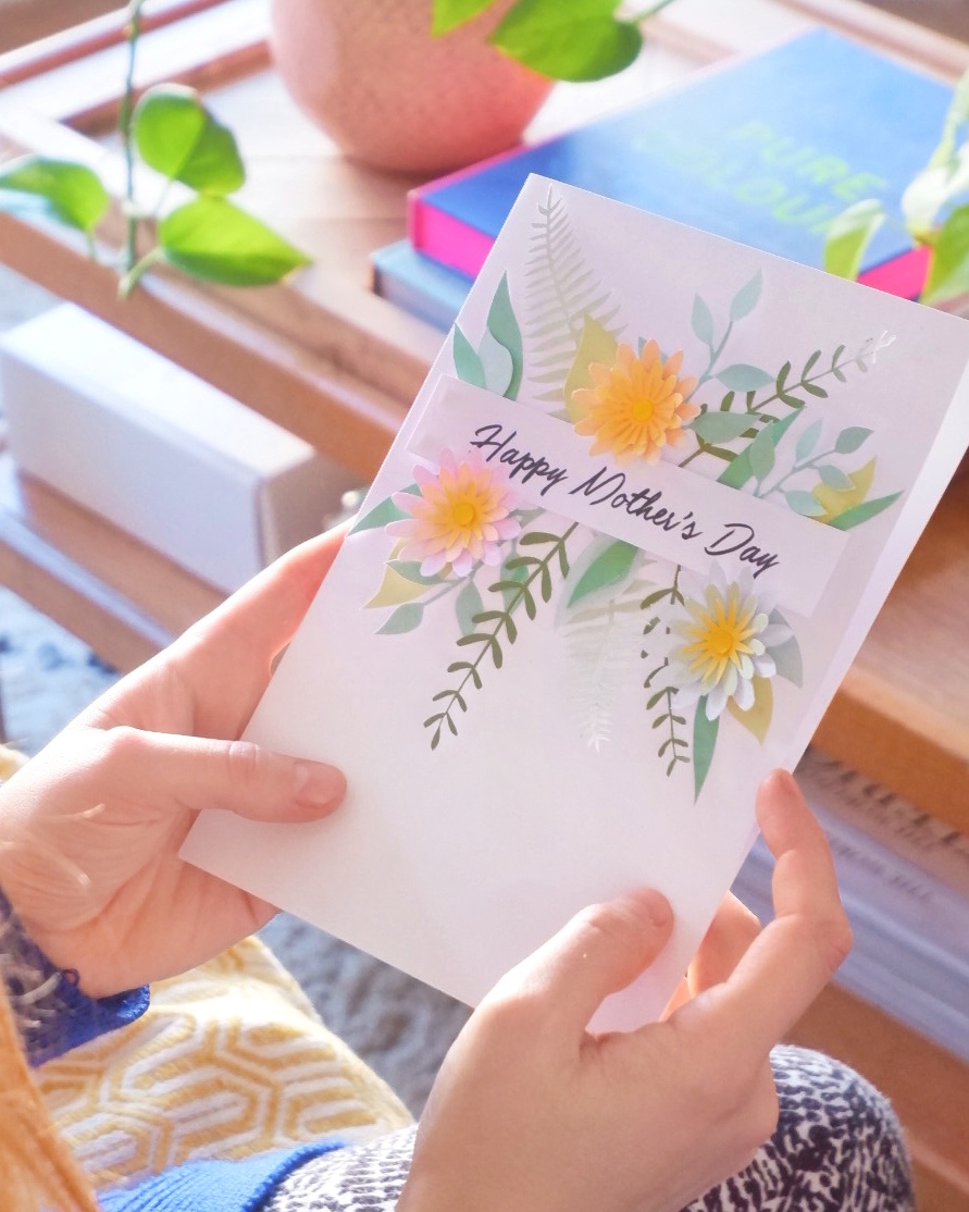 Paper Cut Mother's Day Card