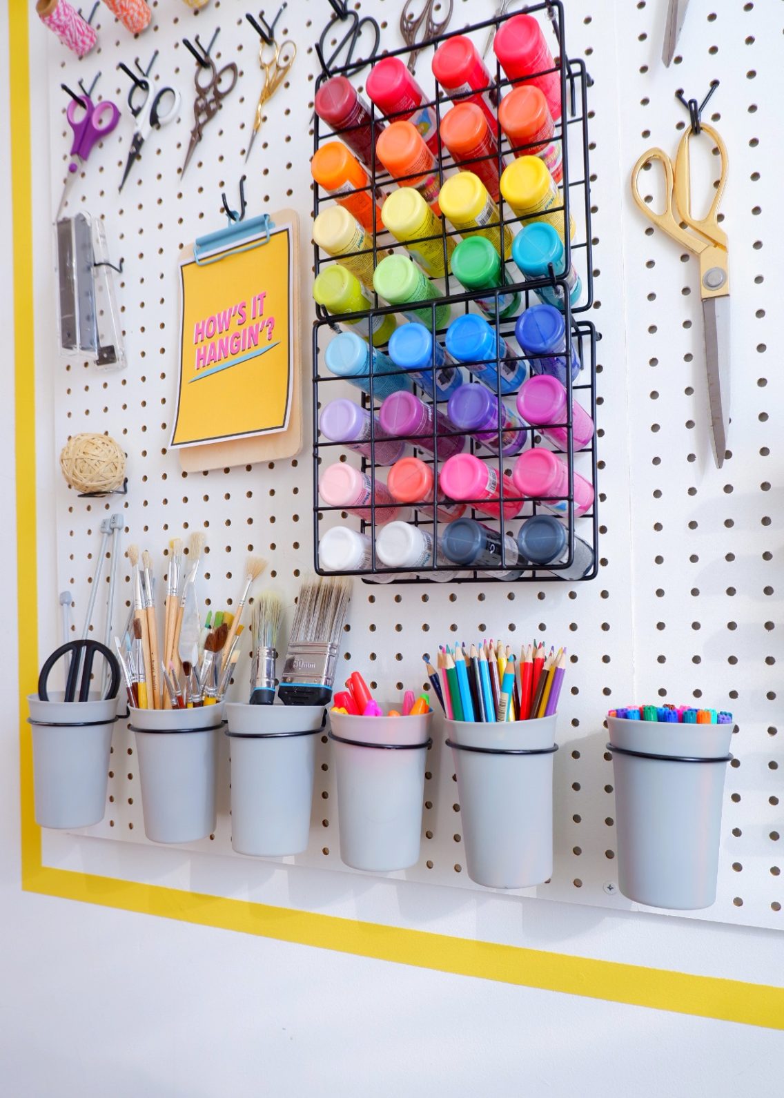 9 Stylish Pegboard Organisation Ideas - That's So Gemma