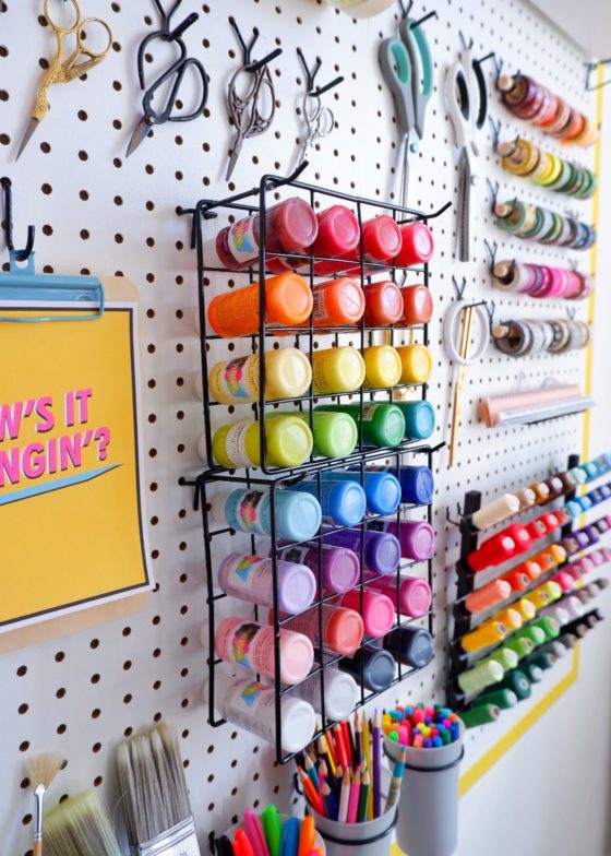 9 Stylish Pegboard Organisation Ideas - That's so Gemma