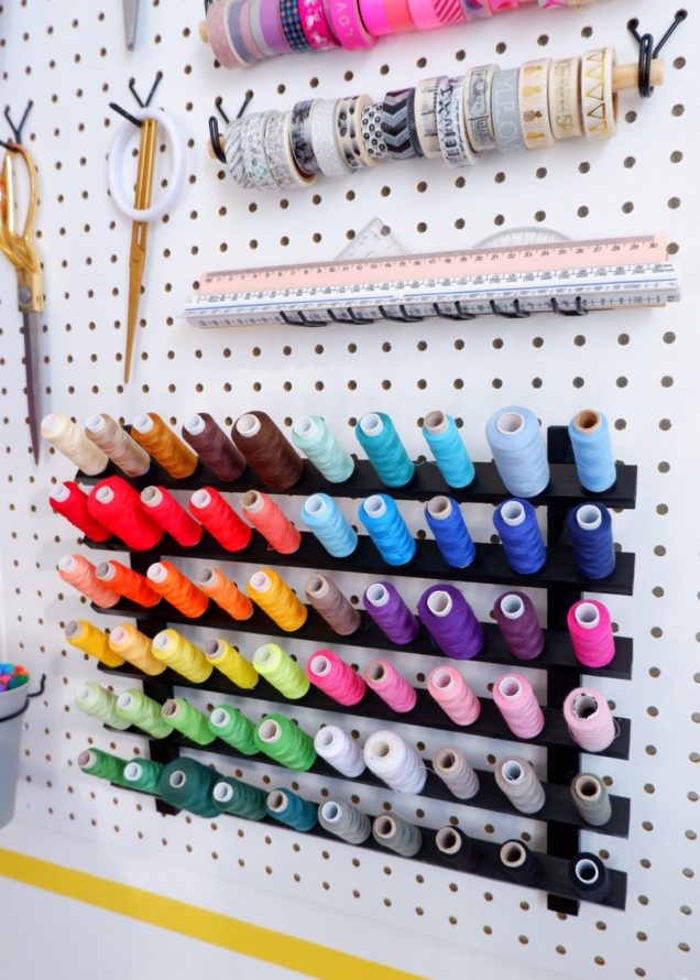 9 Stylish Pegboard Organisation Ideas - That's so Gemma