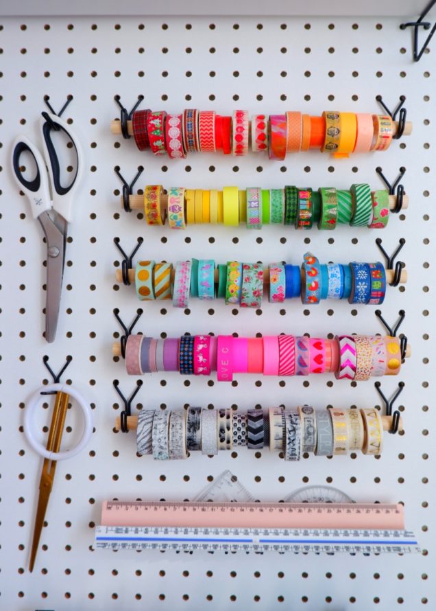 9 Stylish Pegboard Organisation Ideas - That's so Gemma