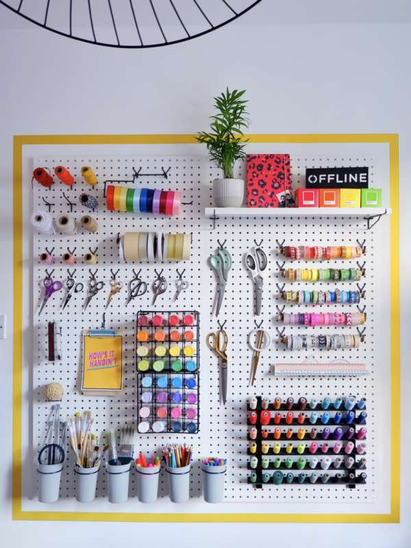 9 Stylish Pegboard Organisation Ideas - That's so Gemma