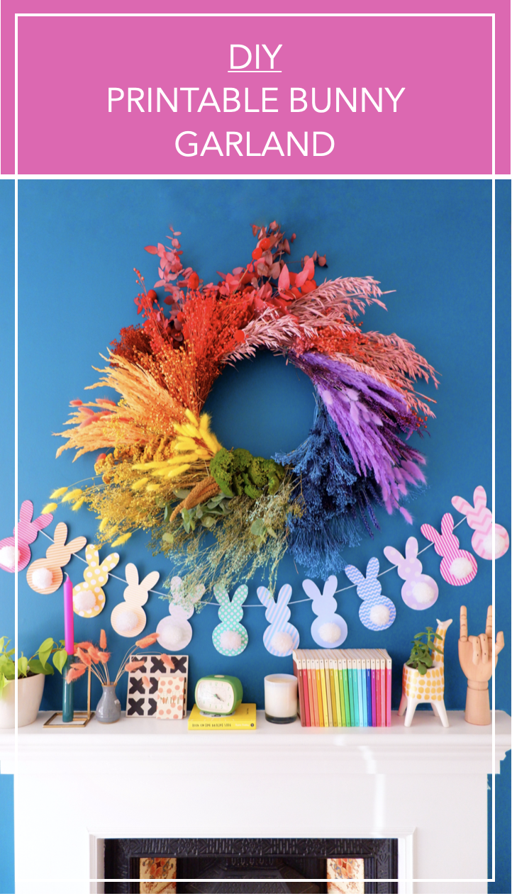 DIY PRINTABLE EASTER BUNNY GARLAND