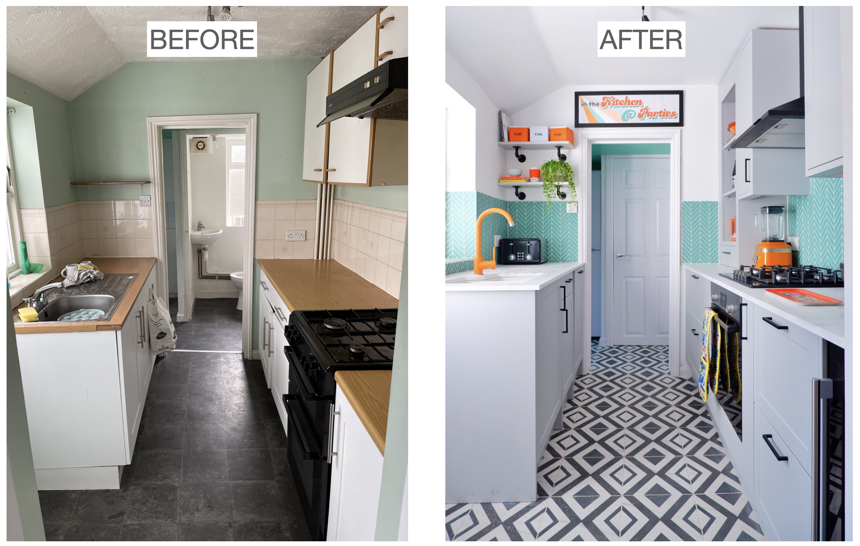 KITCHEN BEFORE AND AFTER