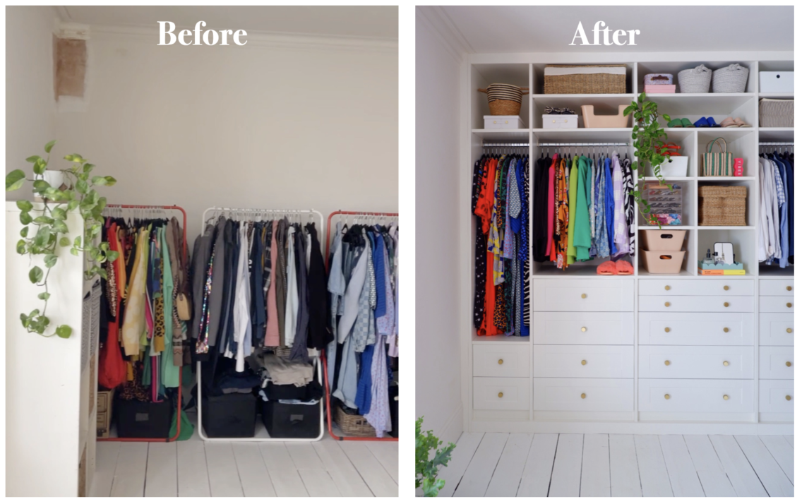 Open Wardrobe Organisation Ideas - That's so Gemma