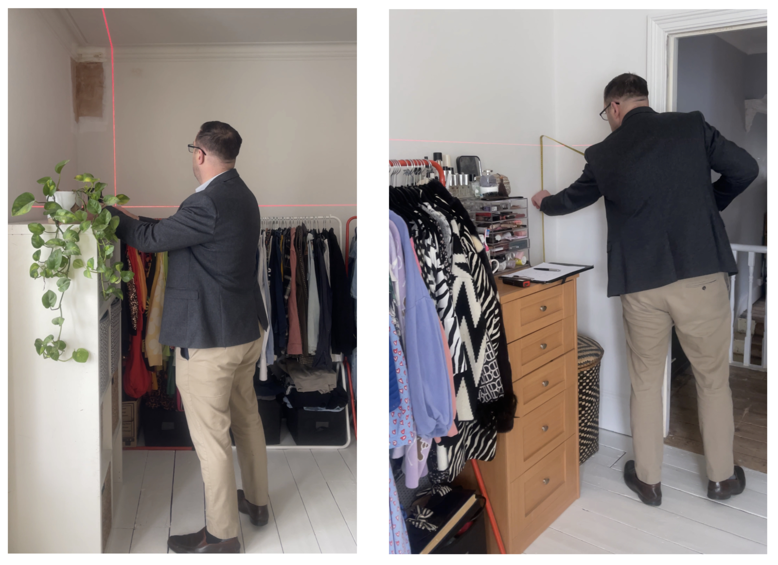 Open Wardrobe Organisation Ideas - That's so Gemma